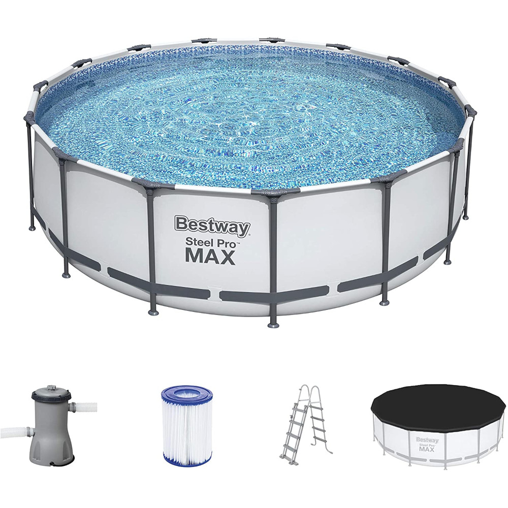 Piscina Fuori Terra BESTWAY Rotonda 56438 Steel Pro Max 457x122cm